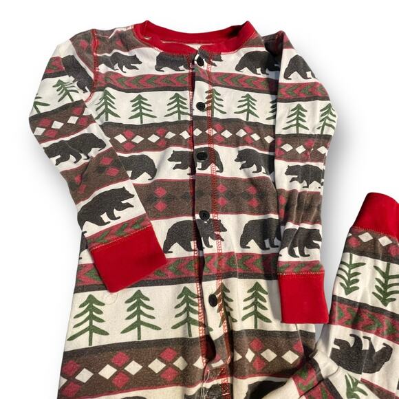 Lazy One Pajama Bear Essentials Kids Sz 6 Long Johns 1 Pc PJ Flapjack Pyjama - Picture 3 of 12